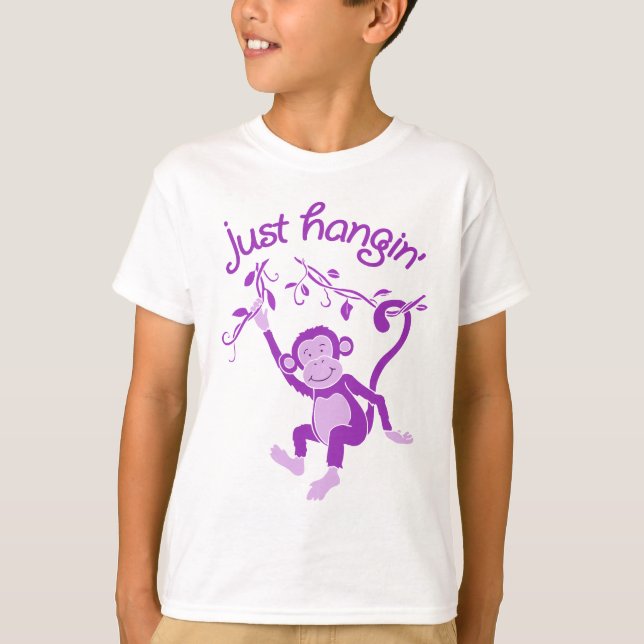 Just hangin' funky monkey tee (Front)