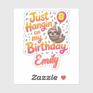 Just Hangin' on My Birthday Sloth Unisex