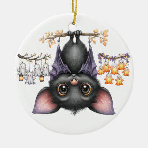 Just hanging around, Bats Ceramic Tree Decoration