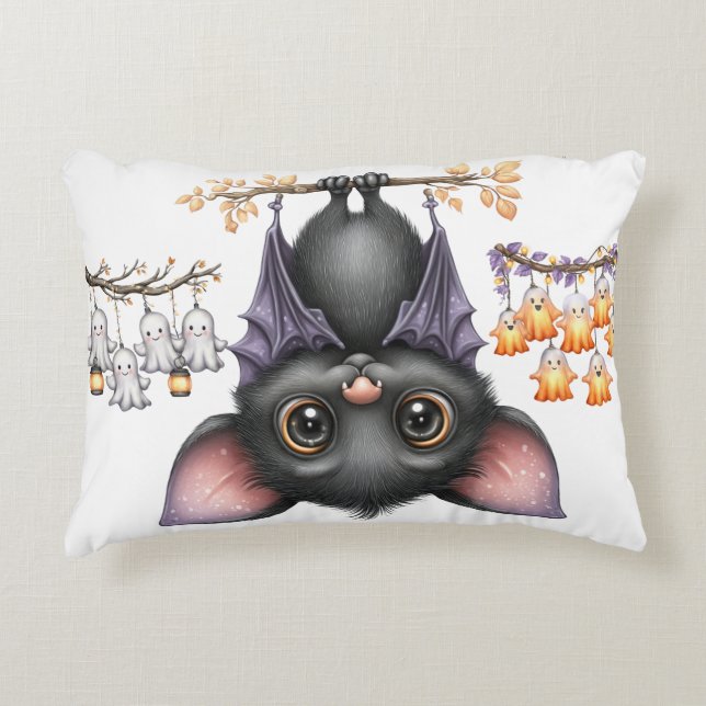 Just hanging around, Bats Decorative Cushion (Front)
