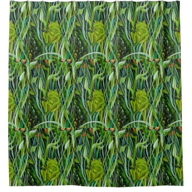 Just Hanging Around Shower Curtain (Front)