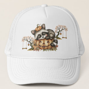 Just hanging around, Sleepy Racoon Trucker Hat