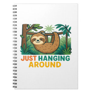 Just Hanging Around (Sleepy Sloth) Essential T-Shi Notebook