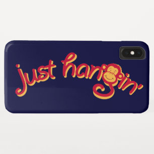 Just hanging red/yellow monkey logo ipod iPhone XS max case