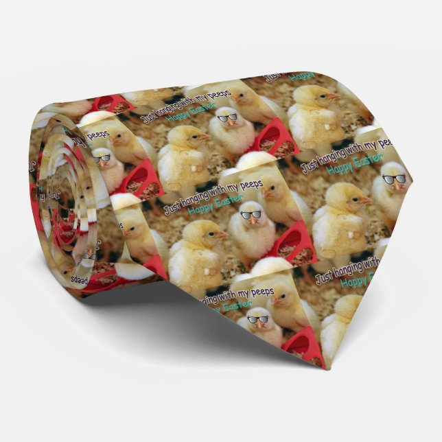Just Hanging with my Peeps Tie (Rolled)