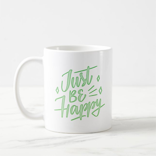 just happy coffee mug (Left)