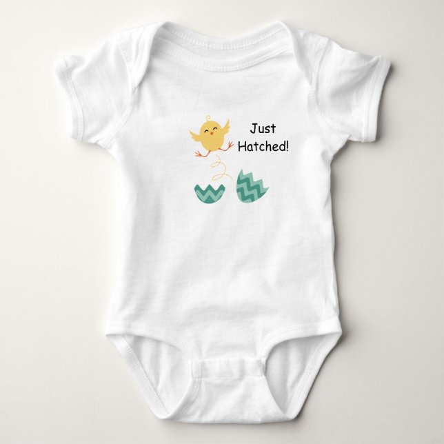 Just Hatched Baby Chick Outfit Bodysuit (Front)