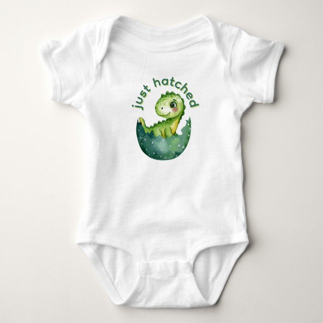 Just Hatched Dinosaur Baby Bodysuit (Front)