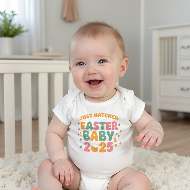 Just Hatched Easter 2025 Baby  Bodysuit (Easter Baby Bodysuit, Adorable Infant Outfit, Just Hatched Baby Gift, Holiday Baby Clothes,)
