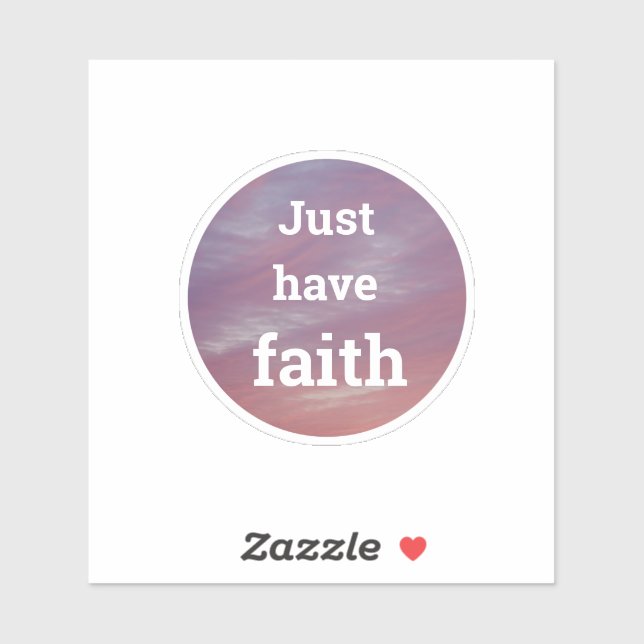 Just have faith purple marble circle pattern Vinyl (Sheet)