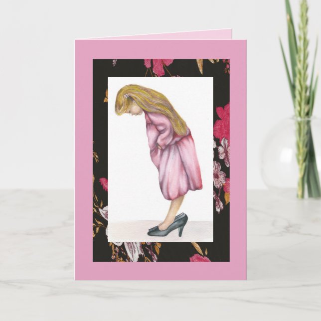 Just her size, Happy Birthday Card (Front)