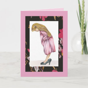 Just her size, Happy Birthday Card