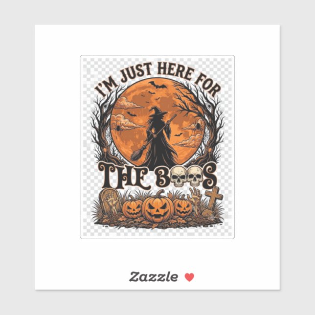 Just Here Boos Halloween Witch Moon Pumpkins_1 (Sheet)
