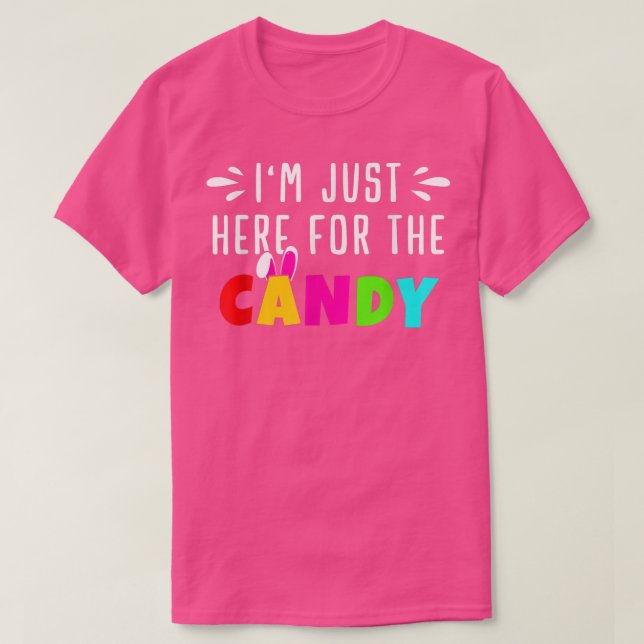 Just here for Candy  Easter Egg Bunny Gift  Mens & T-Shirt (Design Front)