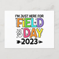 Just Here For Field Day 2023 Peace Sign Teacher St