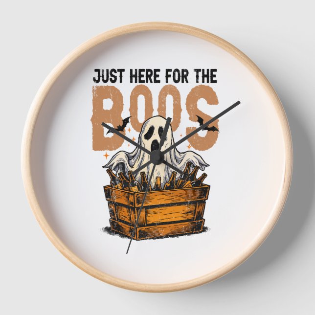 Just Here for the Boos Halloween Clock (Front)