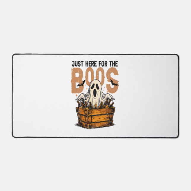 Just Here for the Boos Halloween Desk Mat (Front)