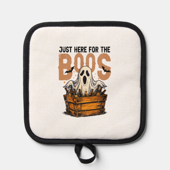 Just Here for the Boos Halloween Pot Holder (Front)