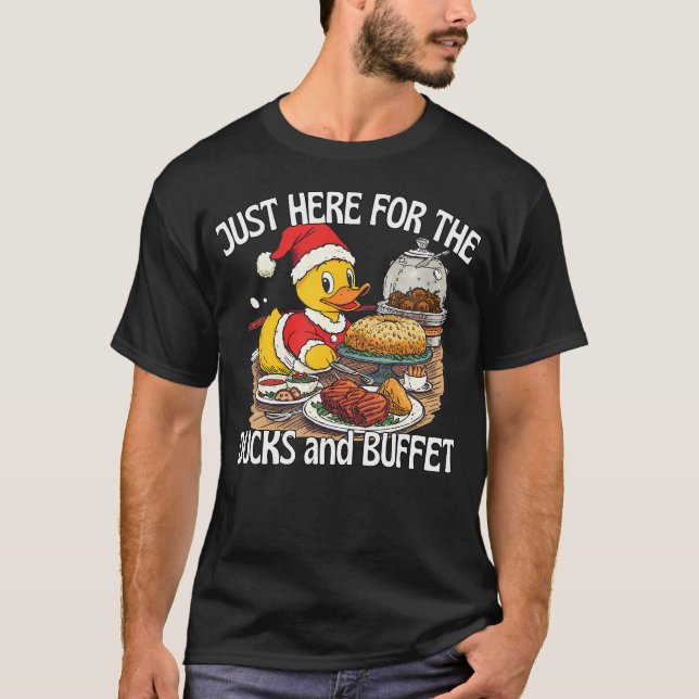 Just Here For The Ducks And Buffet Cruise Ship T-Shirt (Front)