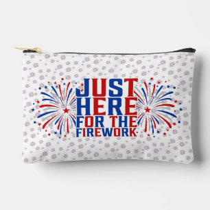 Just Here For The Fireworks Funny For Couple Accessory Pouch