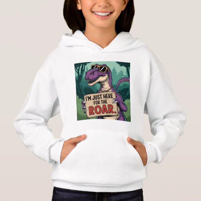 Just Here for the Roar - Retro Dinosaur  (Front)