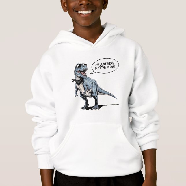 Just Here for the Roar – Retro Dinosaur (Front)