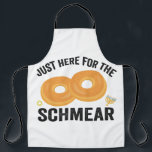 Just Here For the Schmear Funny Hanukkah Bread Apron<br><div class="desc">hanukkah, jewish, chanukah, menorah, dreidel, gift, birthday, holiday, latke</div>