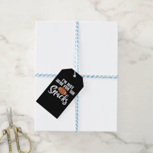 Just Here for The Snacks American Football Funny Gift Tags