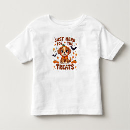 Just Here For The Treats Halloween Toddler T-Shirt