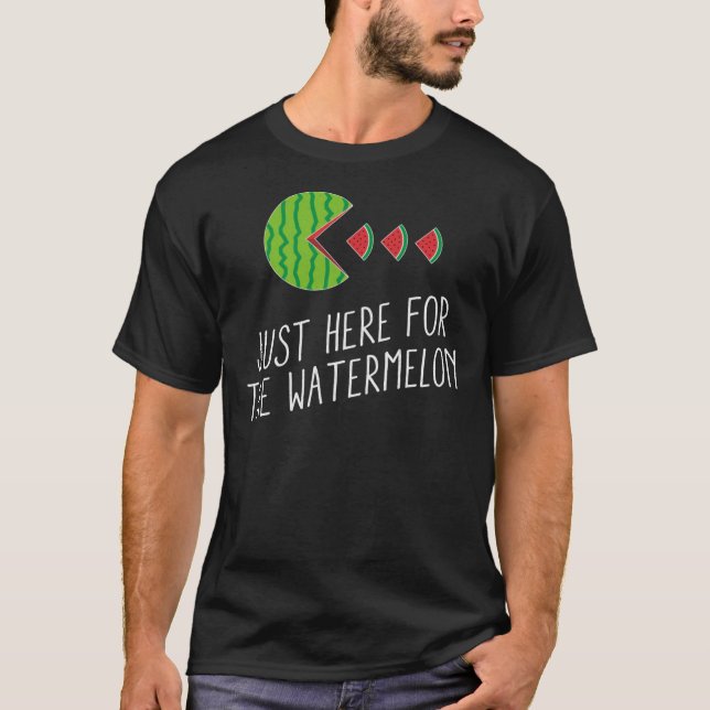 Just Here For The Watermelon Summer Watermelon Ess T-Shirt (Front)