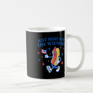 Just Here For The Wieners 4th Of July Coffee Mug