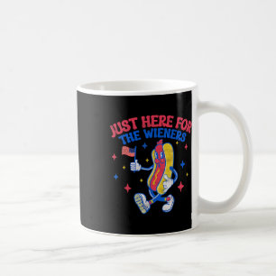 Just Here For The Wieners 4th Of July Hot Dog Coffee Mug