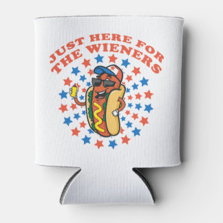 Just Here For The Wieners Can Cooler