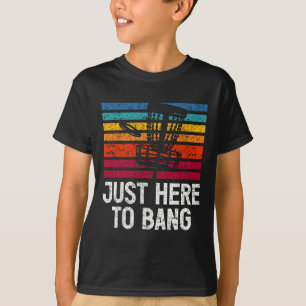 Just Here To Bang Disc Golf Player T-Shirt