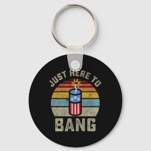 Just Here To Ng Funny 4th Of July Fourth Of July M Key Ring