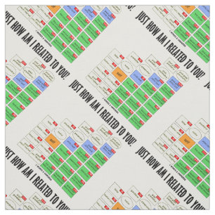 Just How Am I Related To You? Genealogy Fabric