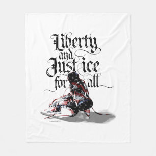 Just Ice For All (Hockey) Fleece Blanket