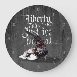 Just Ice For All (Hockey) Large Clock