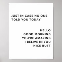 Just In Case No One Told You Today