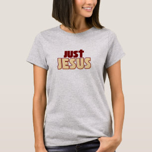 Just Jesus Burgundy Christian T-Shirt
