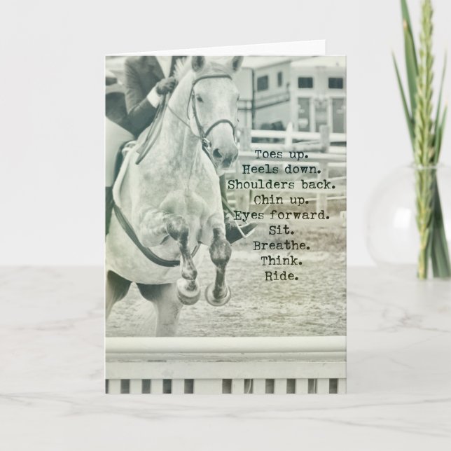 JUST JUMP IT Greeting Card (Front)