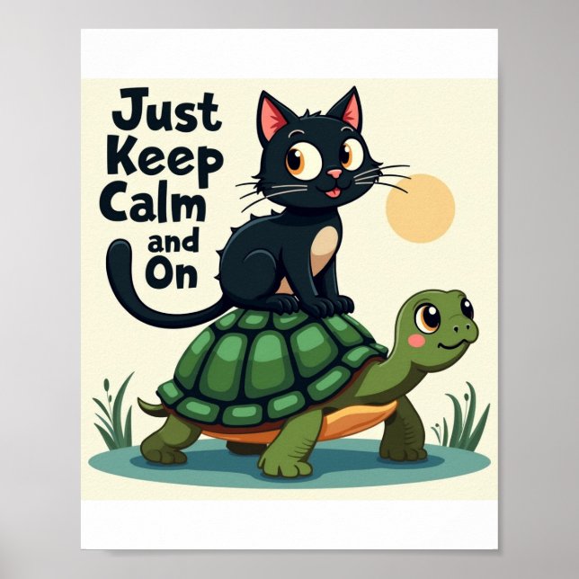 Just Keep Calm and Ride On Poster (Front)