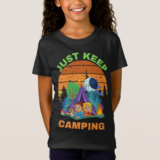 JUST KEEP CAMPING T-Shirt (Front)