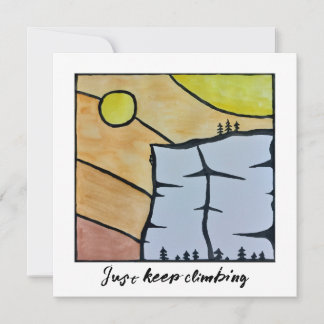 Just keep climbing card