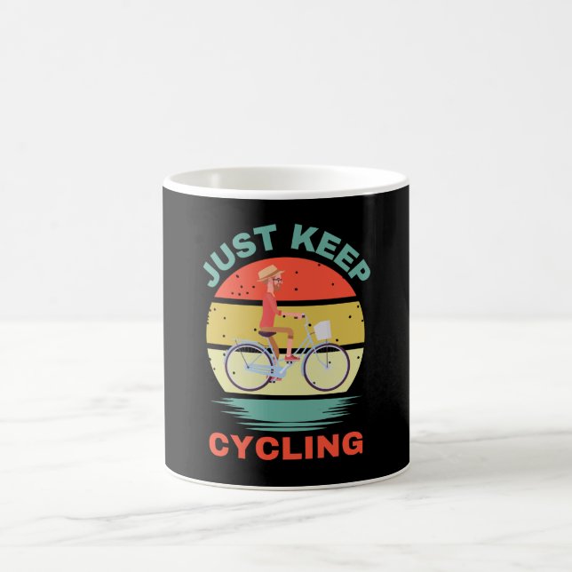 JUST KEEP CYCLING COFFEE MUG (Center)