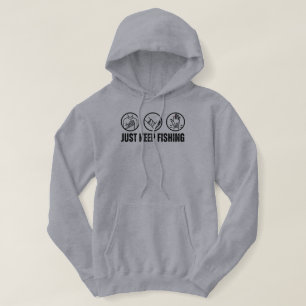 Just Keep Fishing Funny Fishing Hoodie