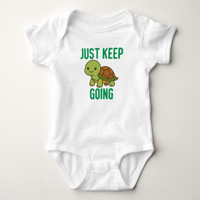 Just Keep Going Baby Bodysuit (Front)