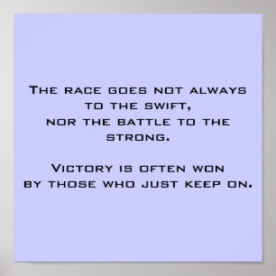 Just Keep On Poster