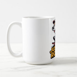Just Keep Rolling – Funky Skate Dog Edition Coffee Mug