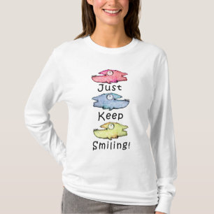 Just Keep Smiling! Colourful toothy fish T-Shirt